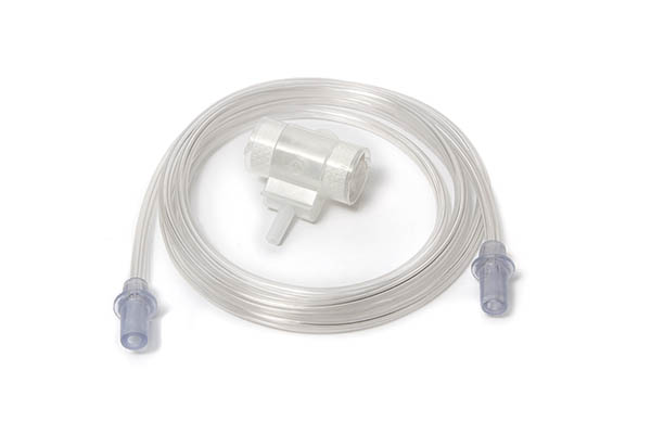 Inter-Therm™ T+ 纸型气切湿热交换器+氧气管, 1.8m